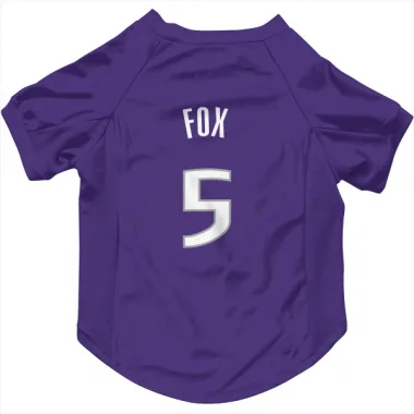 Purple Sacramento Kings De'Aaron Fox   Dog & Cat Pet Jersey