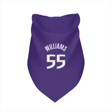 Purple Sacramento Kings Jason Williams   Dog & Cat Pet Bandana