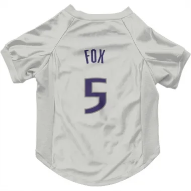 White Sacramento Kings De'Aaron Fox   Dog & Cat Pet Jersey