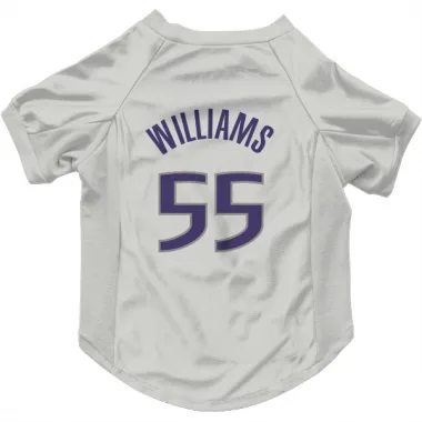 White Sacramento Kings Jason Williams   Dog & Cat Pet Jersey