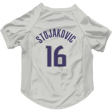 White Sacramento Kings Peja Stojakovic   Dog & Cat Pet Jersey